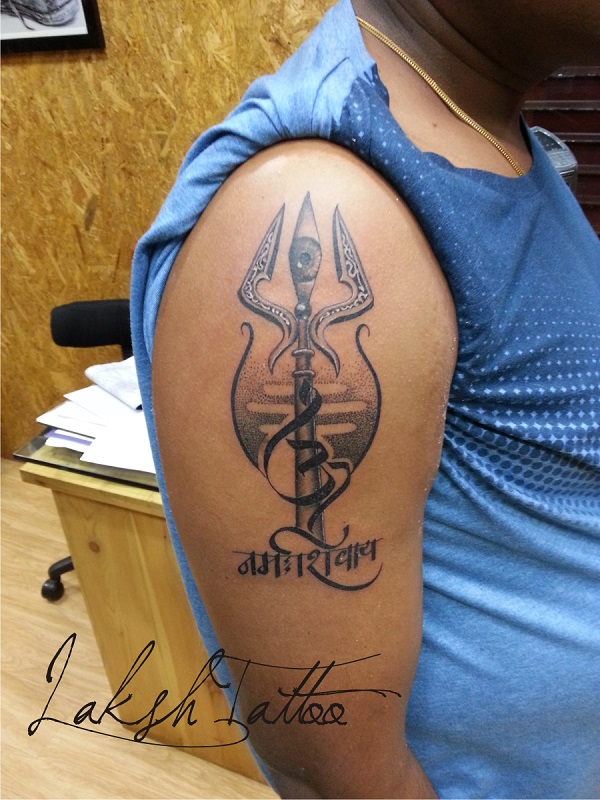 Lord Shiva Trishul Tattoo by Mahesh Ogania –