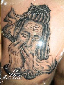 Realistic Lord Shiva Tattoo by Mahesh Ogania at Laksh tattoo studio.