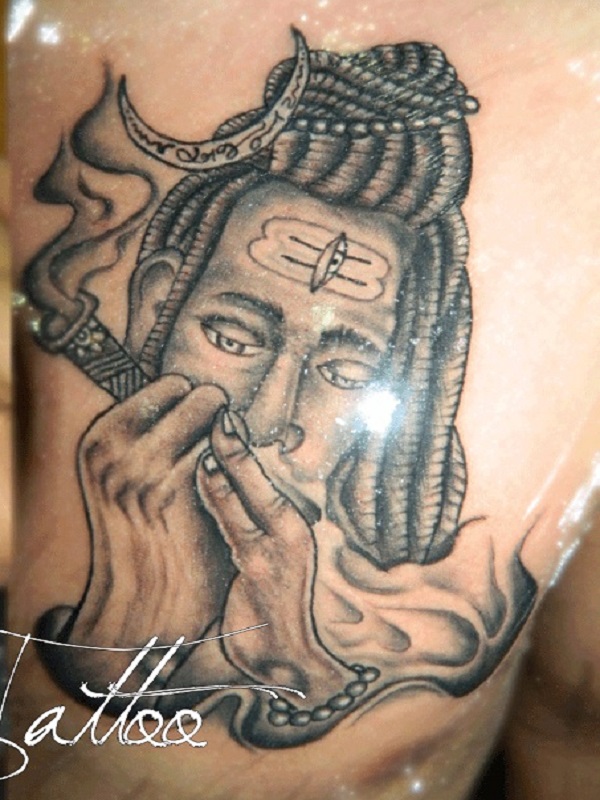 Lord Shiva with Sword God Tattoo Designs - Ace Tattooz