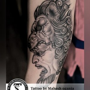 Mandela Lion tattoo,  by Mahesh Ogania On of the Best Tattoo Artist